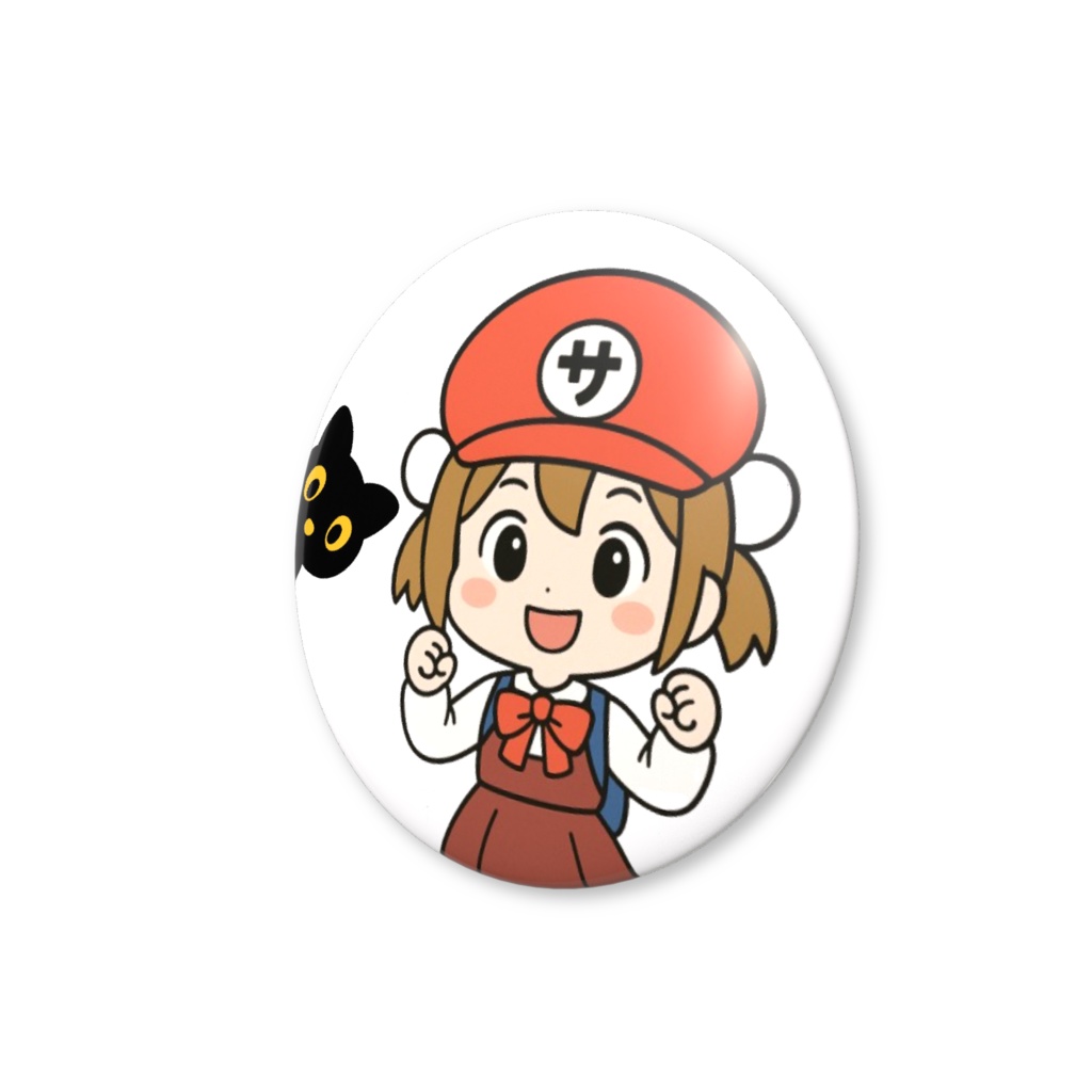 カルちゃん&黒猫缶バッチ