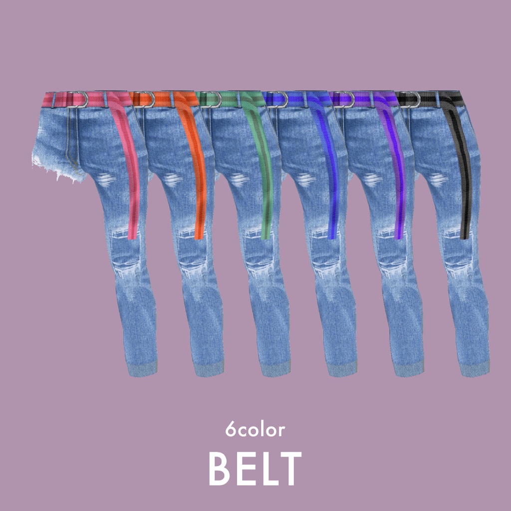 【VRoid】ジーンズ&スニーカーセット【 #I_YoU 】