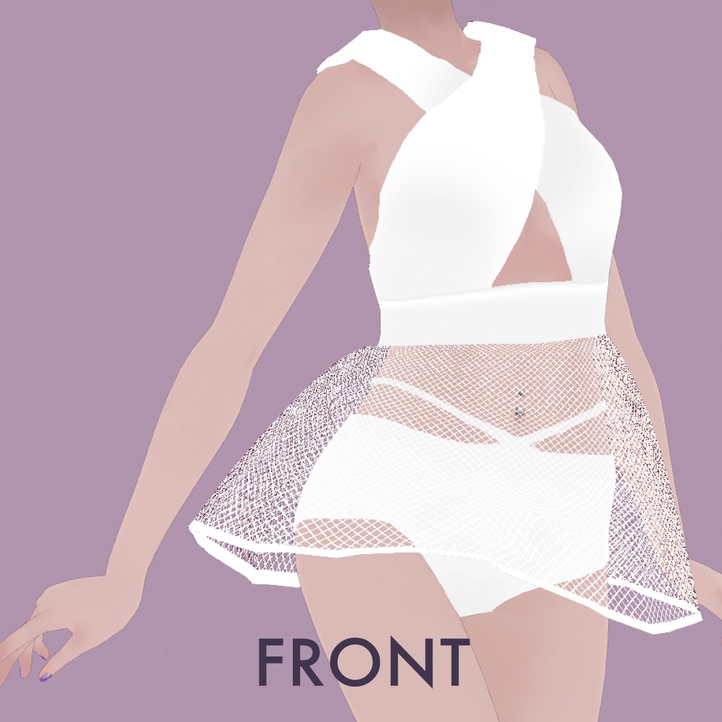 【VRoid】水着ワンピース 【 #I_YoU 】