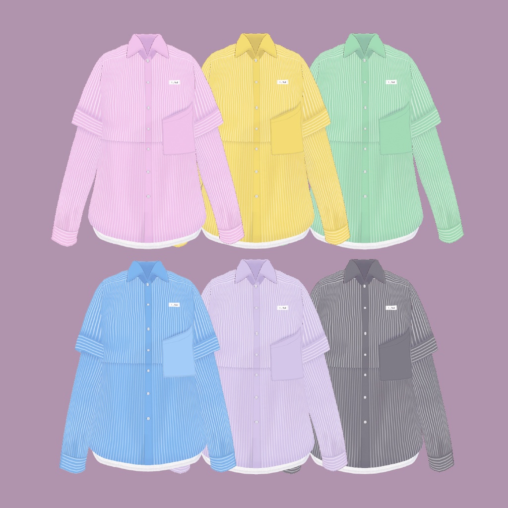 【VRoid】バックオープンシャツ【#I_YoU】