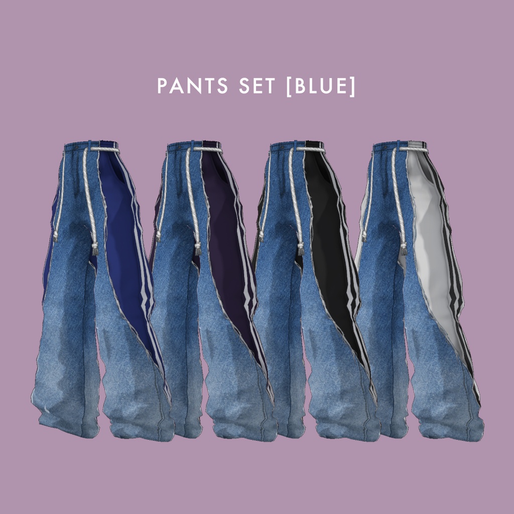 【VRoid】Tシャツコーディネートセット【 #I_YoU 】