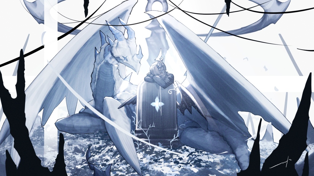 モバイルバッテリー:墓石