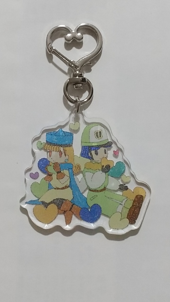 クリアリアクリルキーホルダー（ハート）