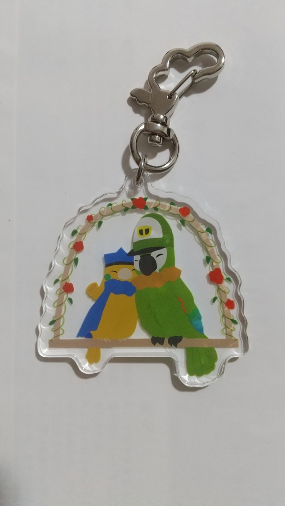 クリアリアクリルキーホルダー（鳥）