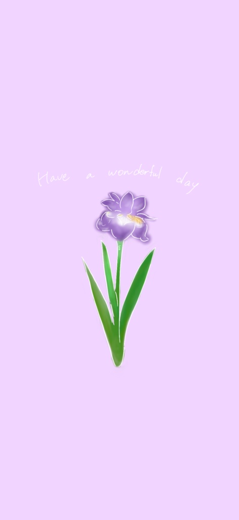 【I】Flower language  Iris アイリス　4／17 花言葉　【希望/知恵】