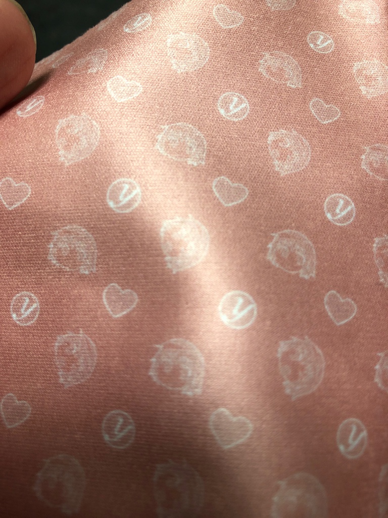 やすなハート柄眼鏡拭き