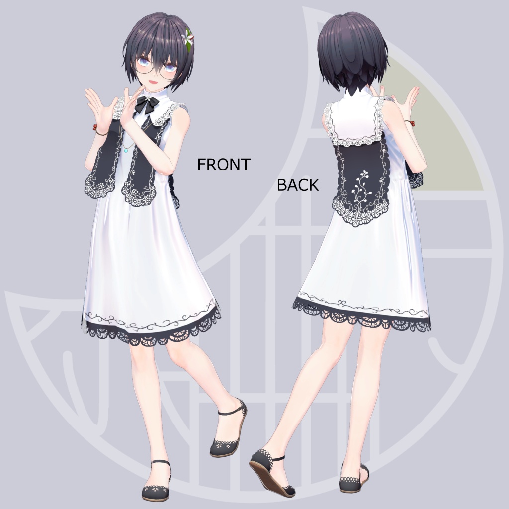 【3Dモデル】水撫月 -MINAZUKI-