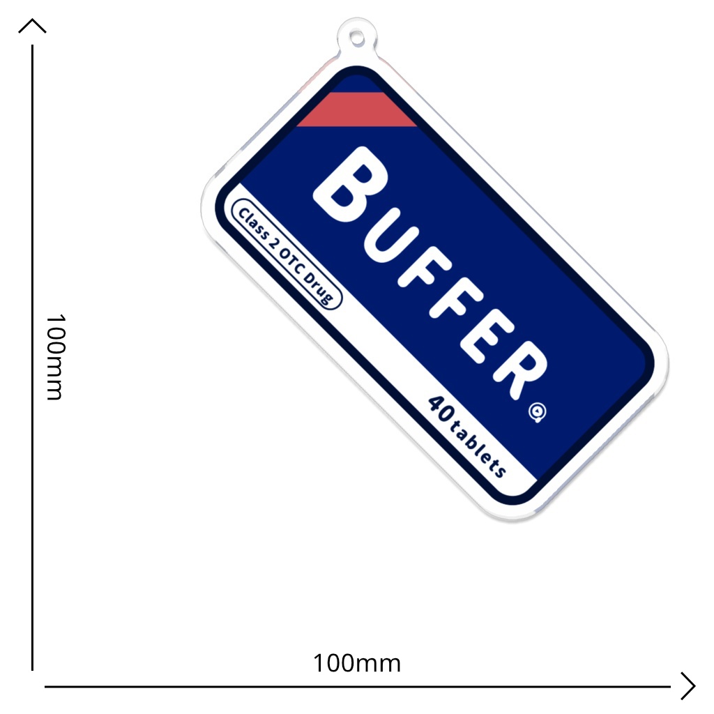 Buffer アクリルキーホルダー