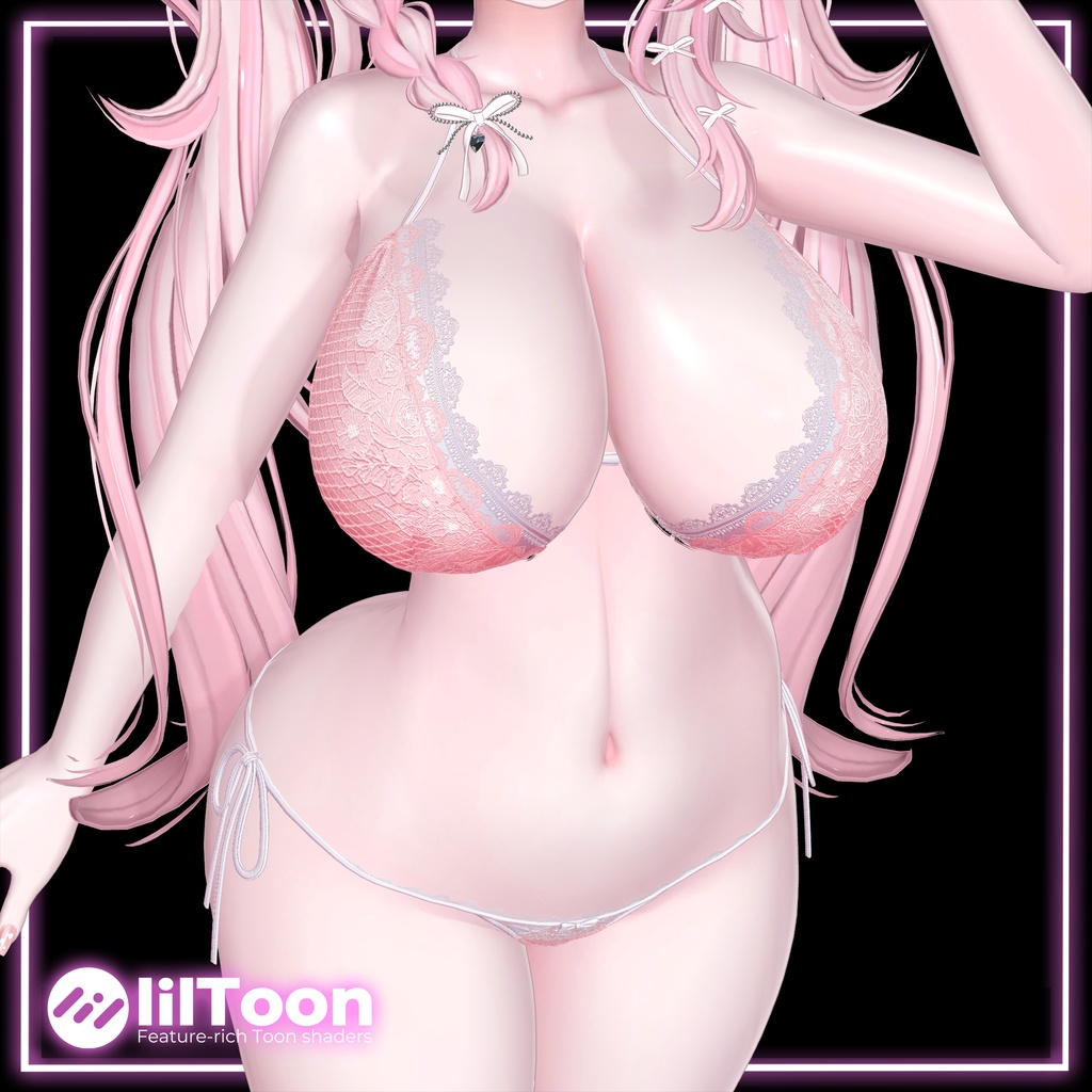 グラビア肌マテリアル ピンク系 liltoonプリセット