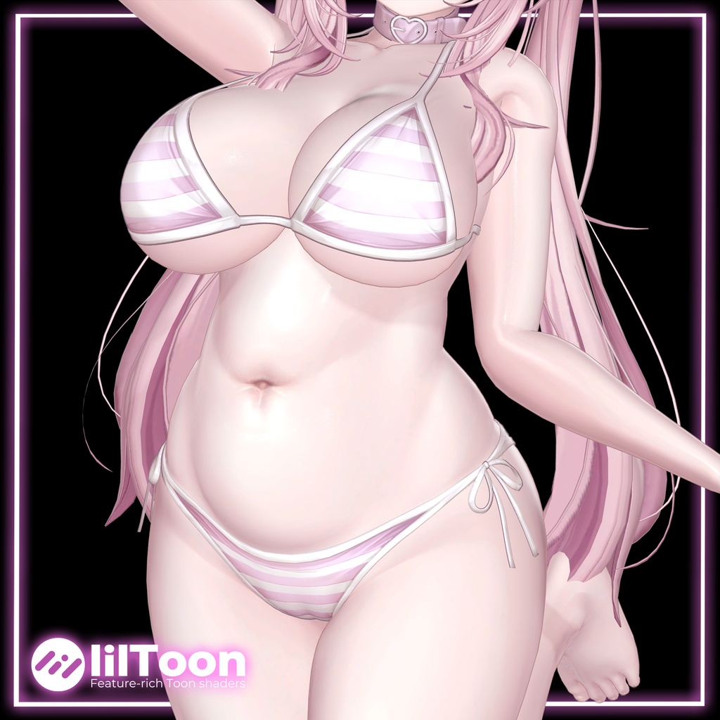 グラビア肌マテリアル ピンク系 liltoonプリセット