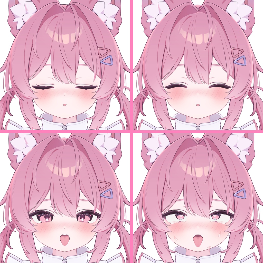 【プラム専用】かわいい表情セット 24種【Face Animation】