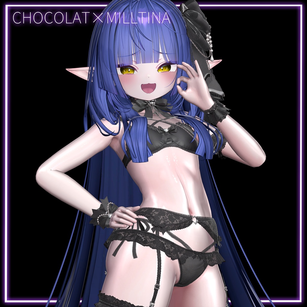 【セール中】背徳の艶肌マテリアル+髪や服に使えるliltoonプリセット