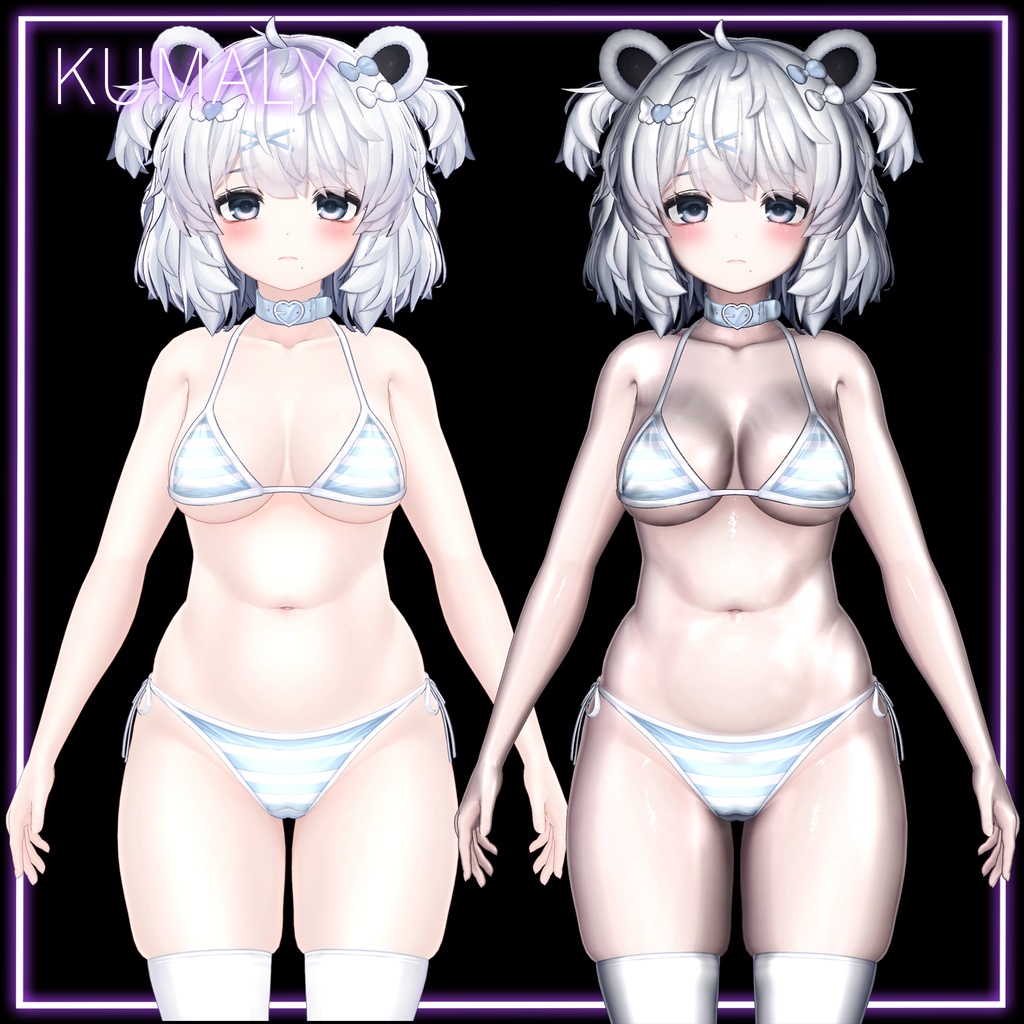 【セール中】背徳の艶肌マテリアル+髪や服に使えるliltoonプリセット