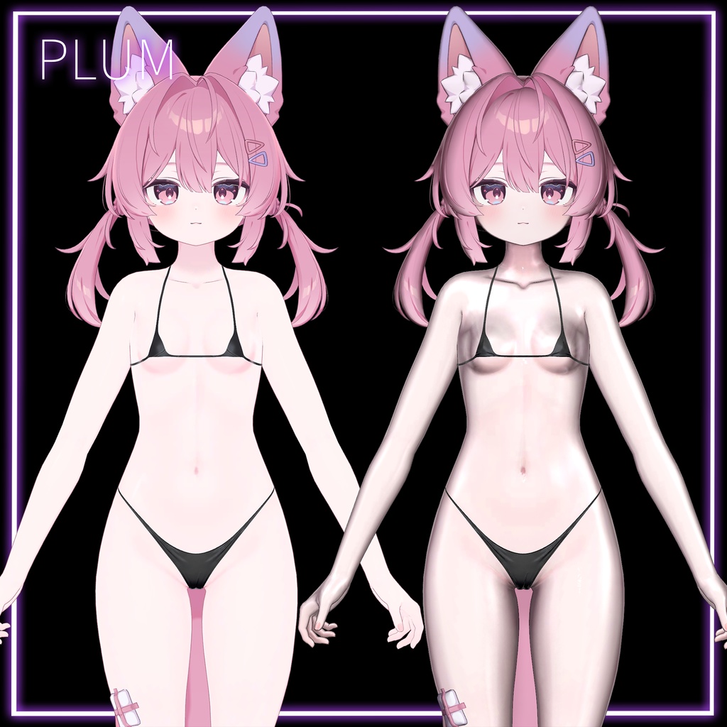 【セール中】背徳の艶肌マテリアル+髪や服に使えるliltoonプリセット