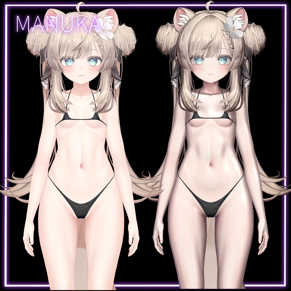 【セール中】背徳の艶肌マテリアル+髪や服に使えるliltoonプリセット