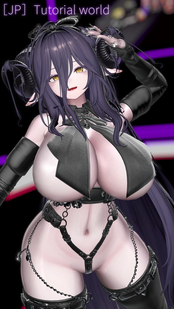 【セール中】背徳の艶肌マテリアル+髪や服に使えるliltoonプリセット