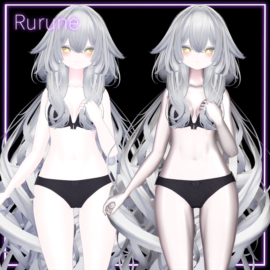 【セール中】背徳の艶肌マテリアル+髪や服に使えるliltoonプリセット