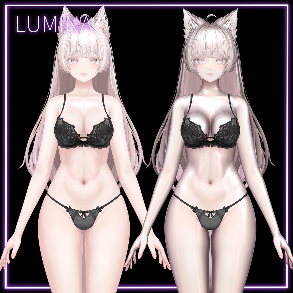 【セール中】背徳の艶肌マテリアル+髪や服に使えるliltoonプリセット