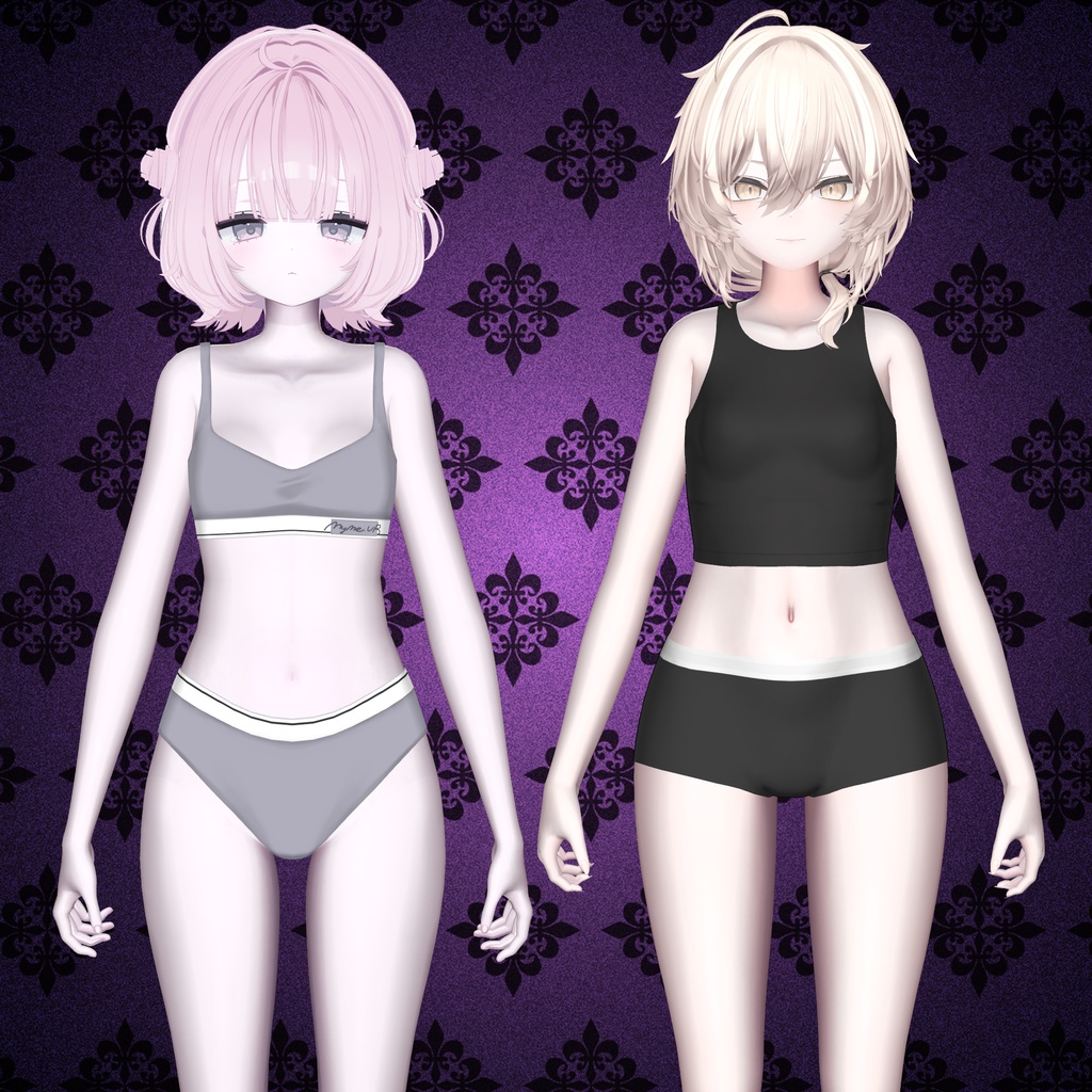 ⭐SALE⭐ゴシックドール肌マテリアル+髪と服用マテリアル【liltoon対応】