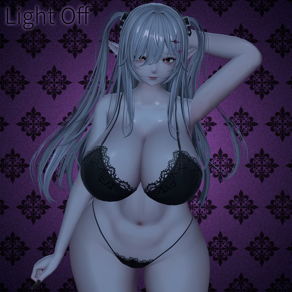 ⭐SALE⭐ゴシックドール肌マテリアル+髪と服用マテリアル【liltoon対応】