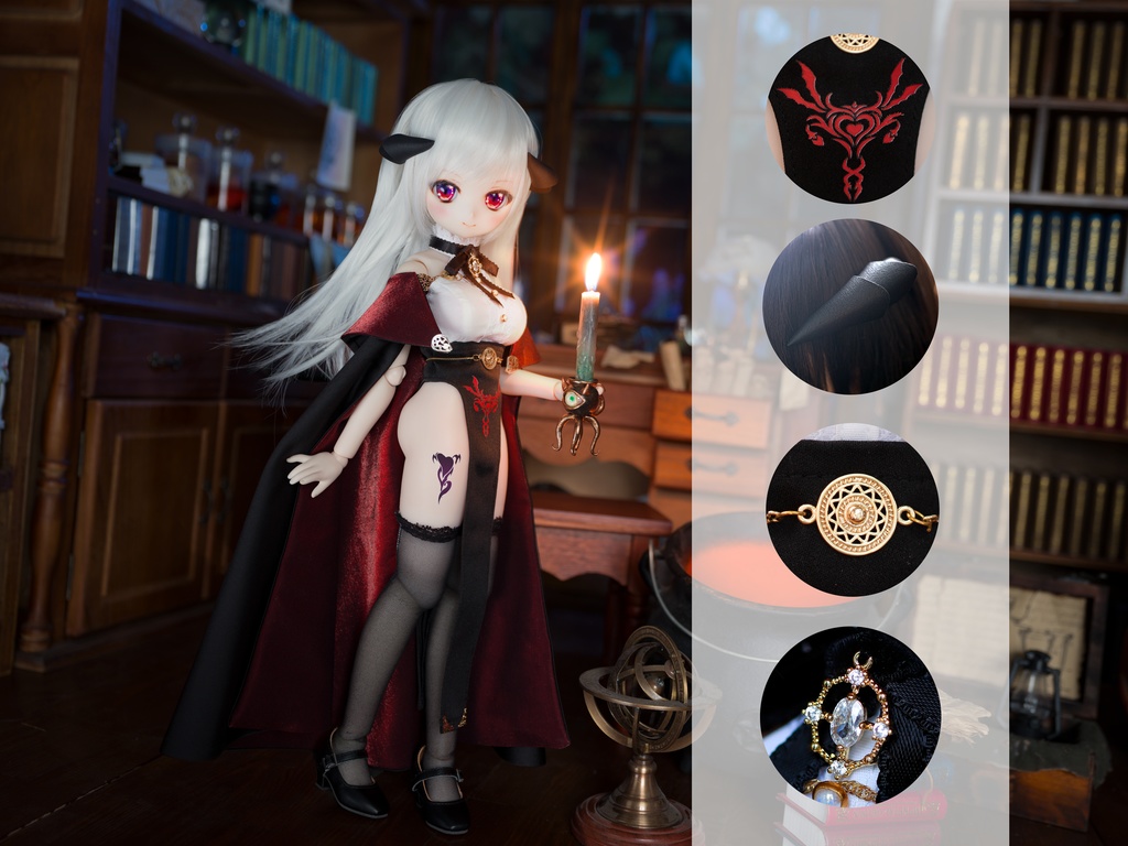 ダークメイジ MDD衣装セット(S、M、L胸) 販売終了