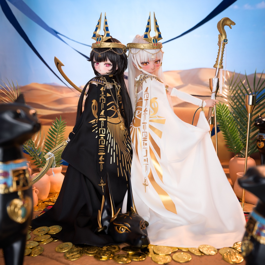 砂海の帝姫(黒月/白日)MDD衣装セット (ベースボディ、もちあしベースボディ、S・M・M+・L・L+胸パーツ共通)