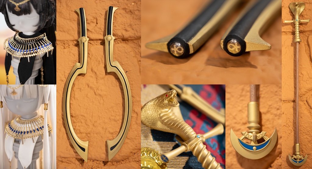 砂海の帝姫(黒月/白日)MDD衣装セット (ベースボディ、もちあしベースボディ、S・M・M+・L・L+胸パーツ共通)