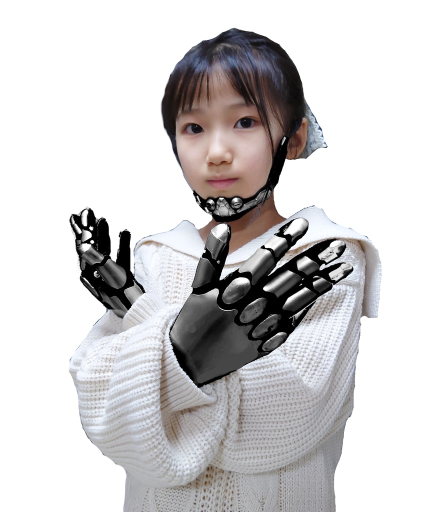 サイボーグ手袋(メカver')ガンメタル/SSサイズ(子供用)