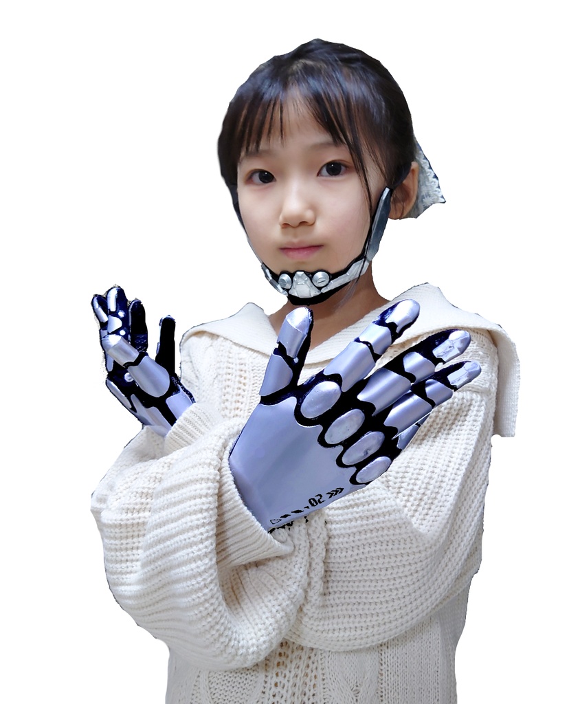 サイボーグ手袋(メカver')メタリックパープル/SSサイズ(子供用)