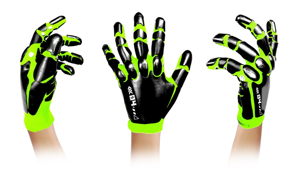 サイボーグ手袋(メカver')蛍光イエローガンメタル