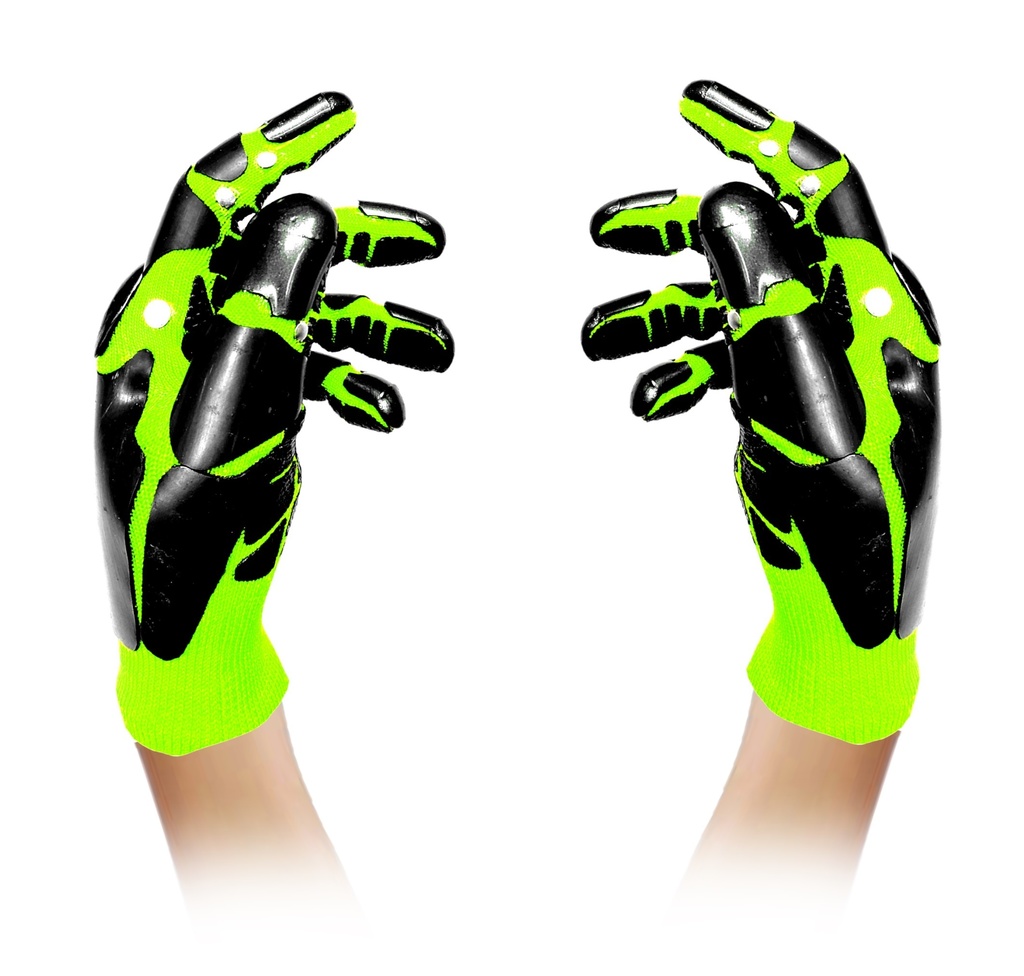 サイボーグ手袋(メカver')蛍光イエローガンメタル