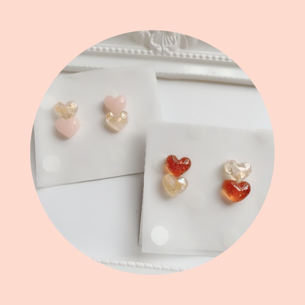 シェルハートピアス