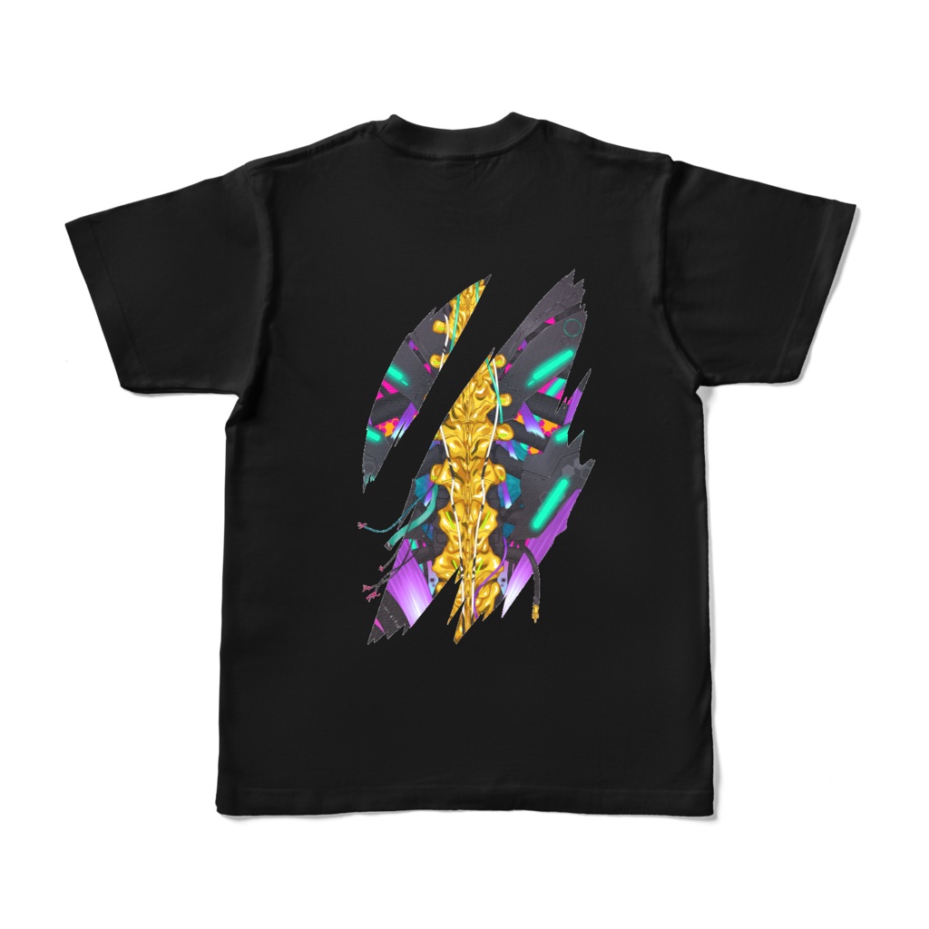 サイバーパンク背骨Tシャツ