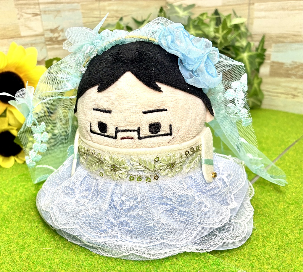 ドレス　ウェディング　青　お色直し