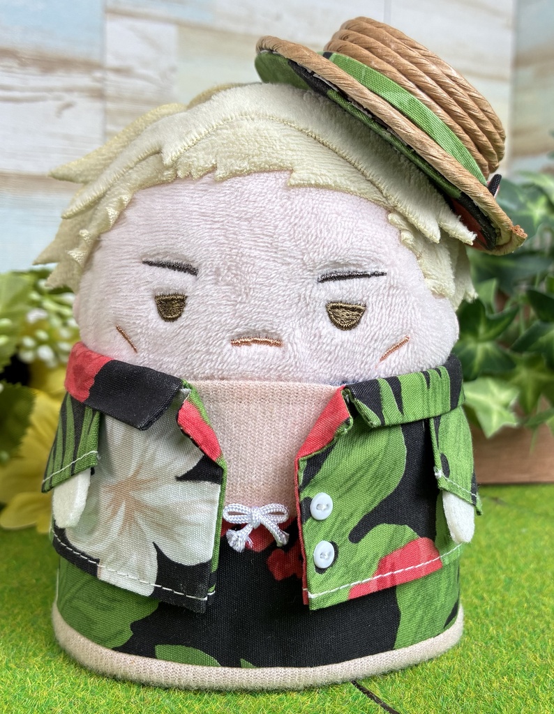 ふわコロりん アロハシャツ 黒
