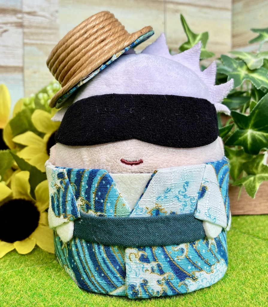 ふわコロりん 浴衣 男物 青富士