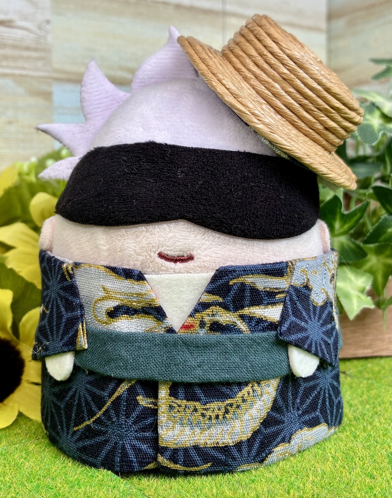 ふわコロりん 浴衣 男物 藍色