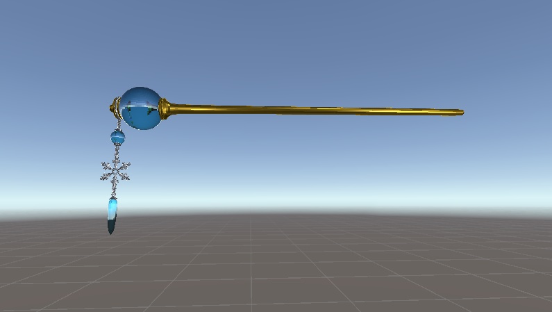 一本軸簪(雪の結晶）