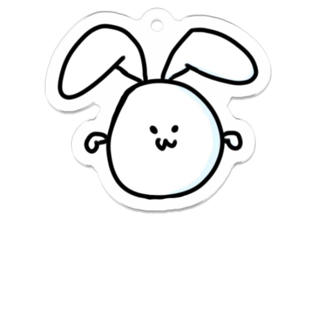 白玉うさ アクリルキーホルダー