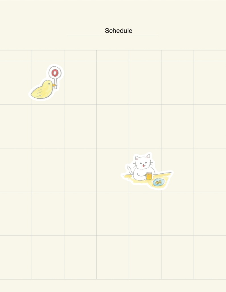 こねこ&ひよこ 学習リアクション デジタルステッカー(9種)