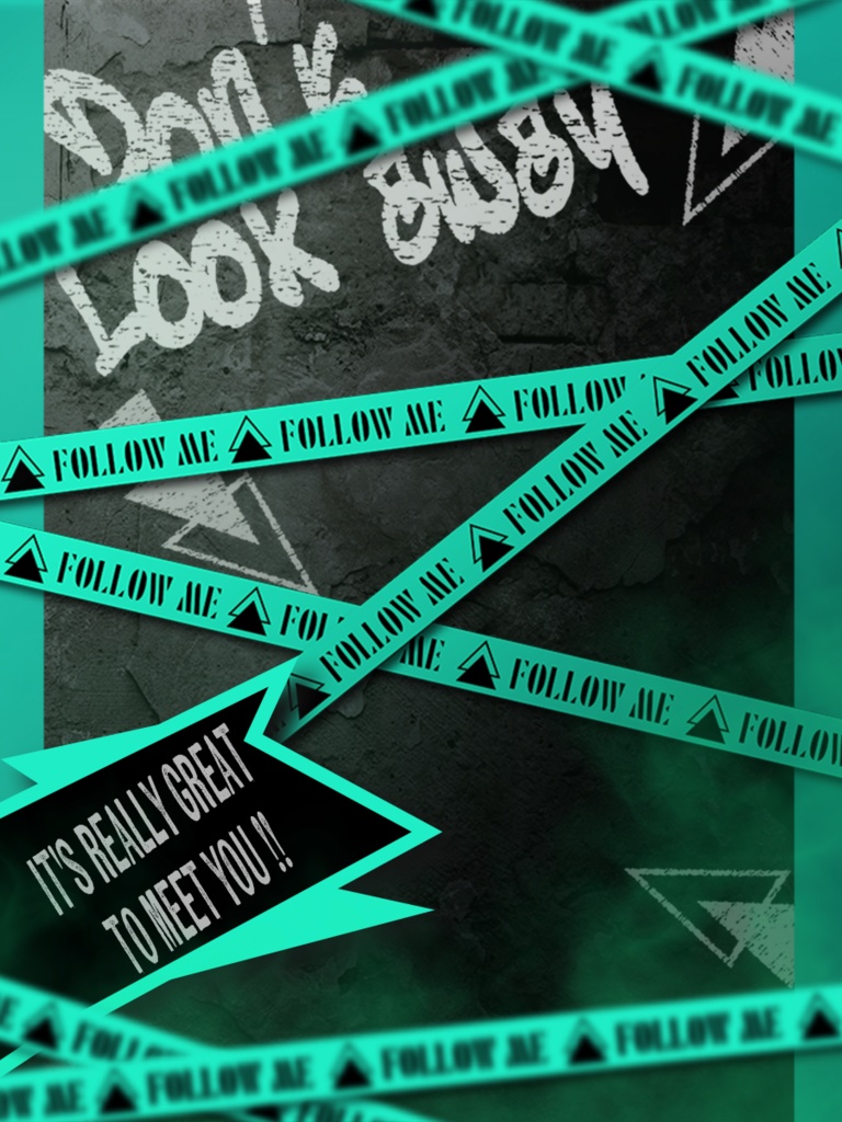 【フリー素材】follow me!