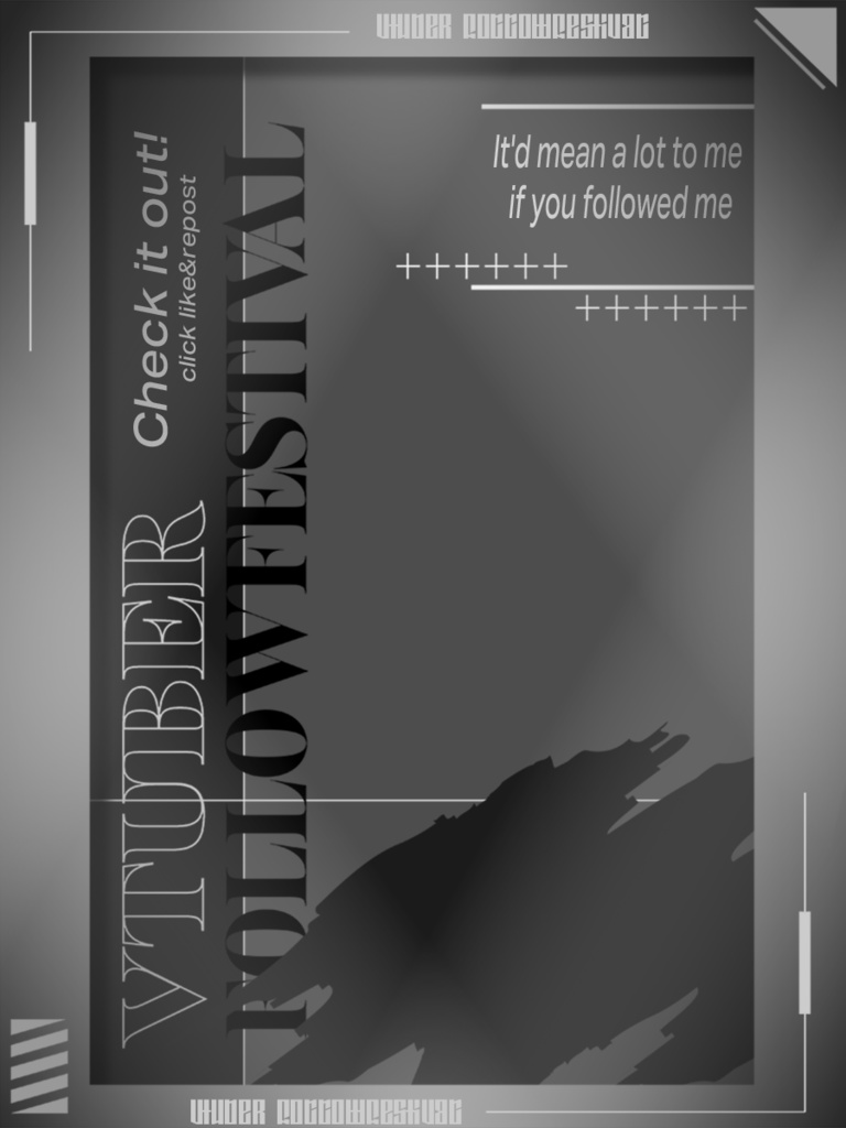 【フリー素材】vtuber follow festival