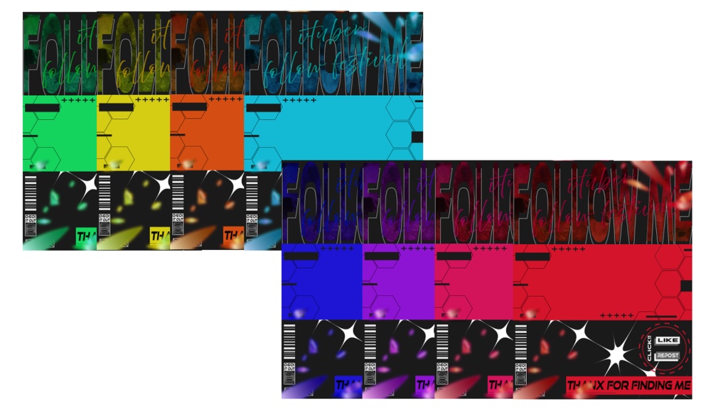 【フリー素材】follow me!