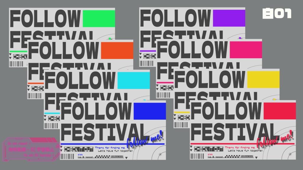 【フリー素材】follow festival