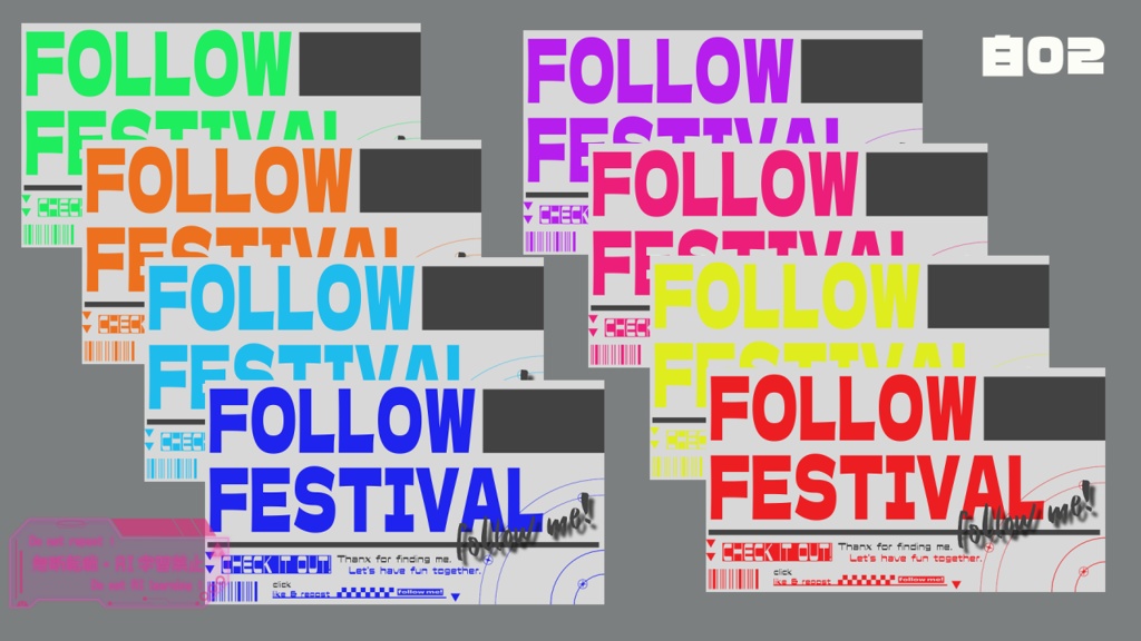 【フリー素材】follow festival