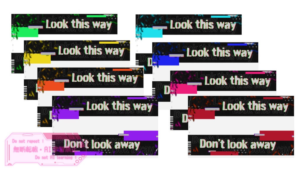 【フリー素材】look this way