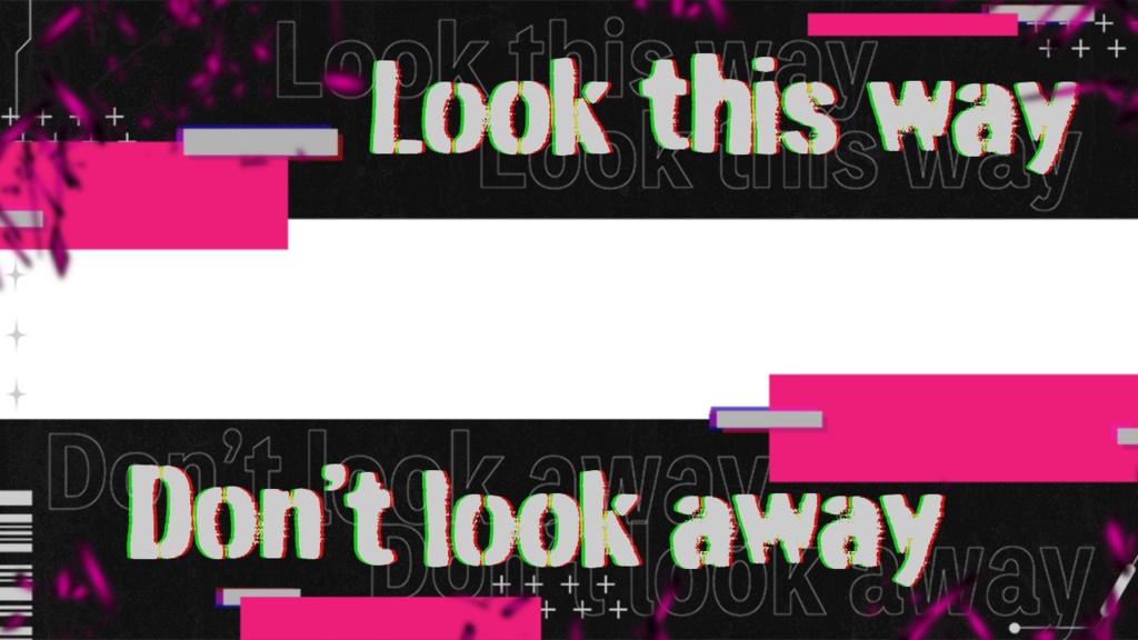 【フリー素材】look this way