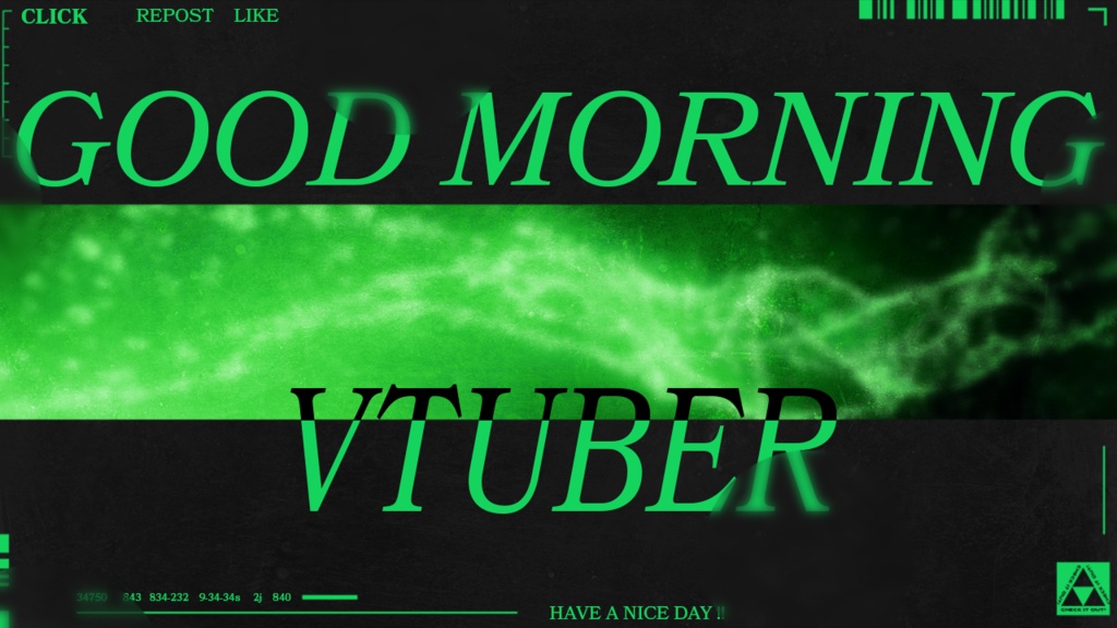 【フリー素材】おはようvtuber