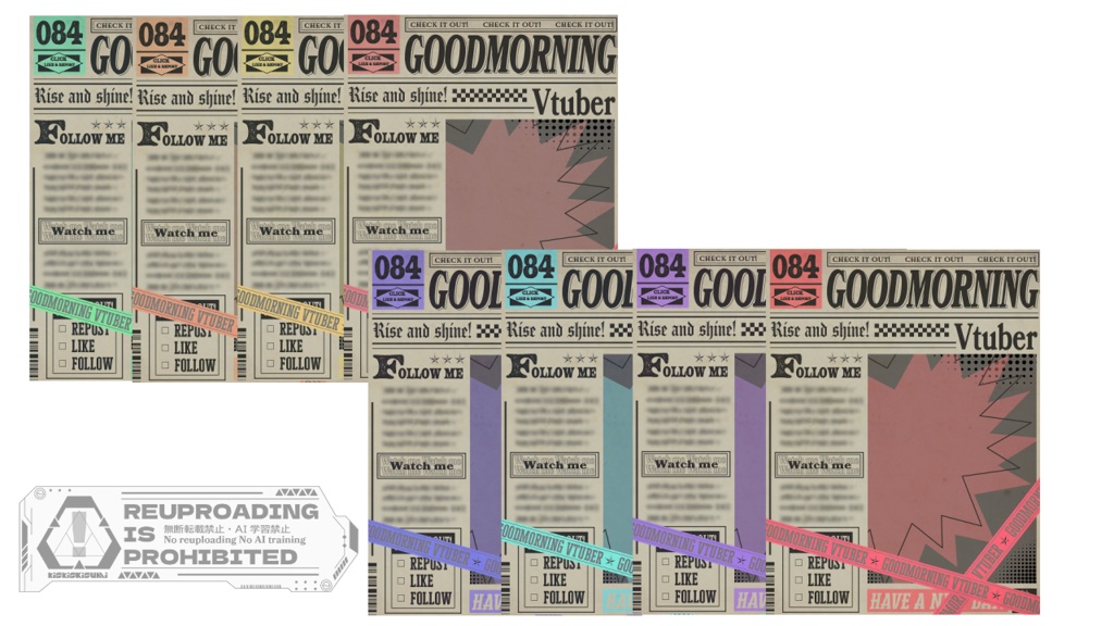 【フリー素材】goodmorning vtuber