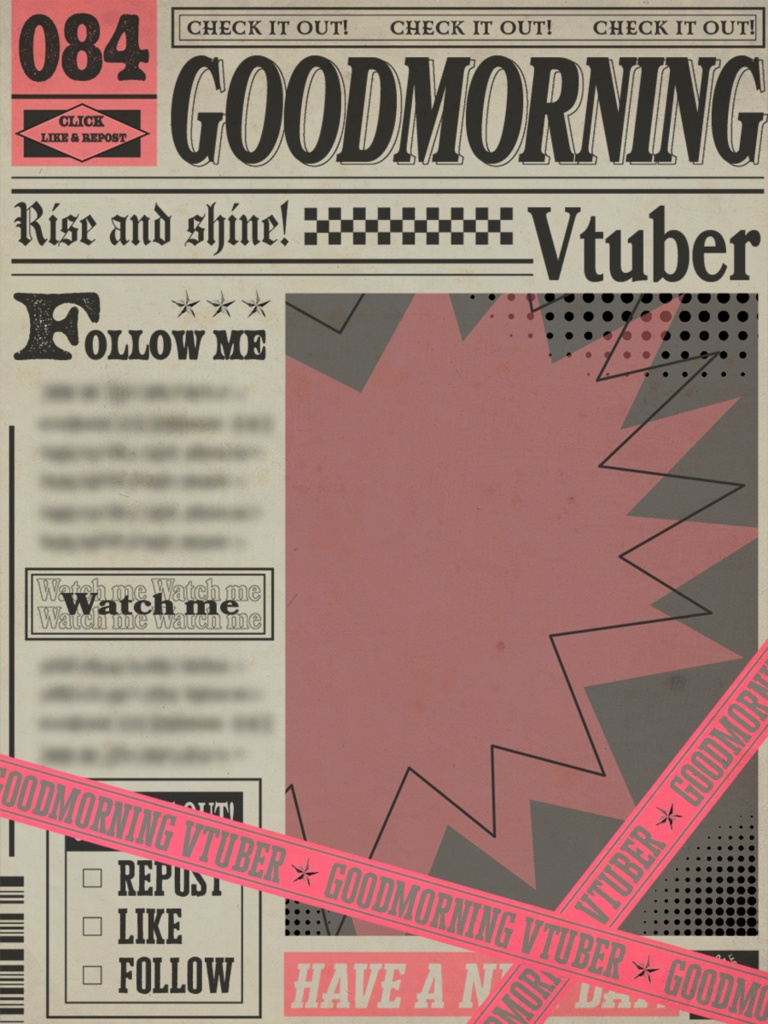 【フリー素材】goodmorning vtuber
